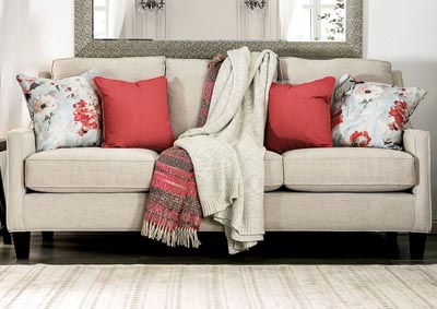 Nadene Beige Sofa and Loveseat,Furniture of America