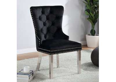 Image for Jewett Black Wingback Chair [Set of 2]