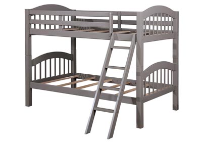 Coney Island Gray Twin/Twin Bunk Bed,Furniture of America