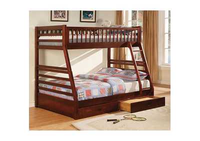 California Cherry Bunk Bed,Furniture of America
