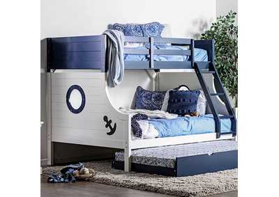 Image for Nautia Blue Twin/Full Bunk Bed