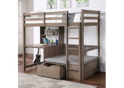 Image for Callistus Twin/Workstation Loft Bed