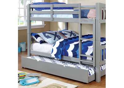 Cameron Full/Full Bunk Bed, Gray