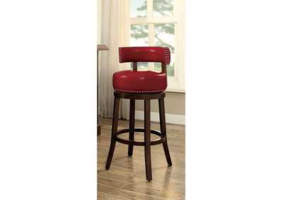 Image for Shirley Red 25" Bar Stool [Set of 2]