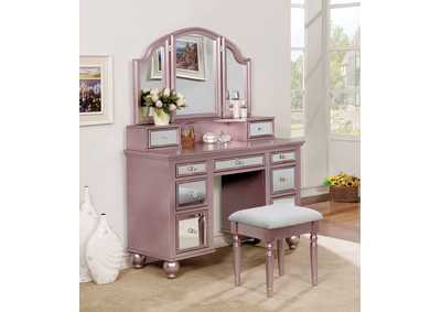 Image for Tracy Rose Gold Vanity w/ Stool