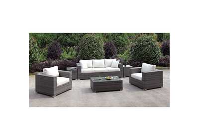 Somani Light Gray Sofa + 2 Chairs + 2 End TableS + Coffee Table