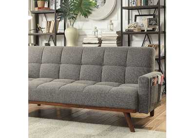 Nettie Gray Futon Sofa,Furniture of America