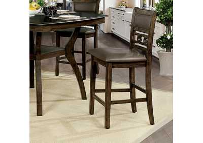 Flick Walnut Counter Height Side Chair [Set of 2]