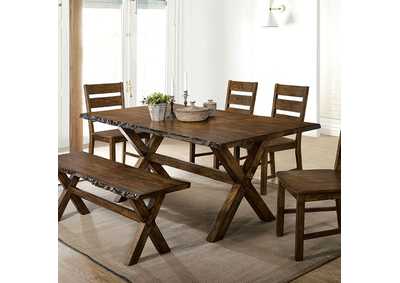 Woodworth Walnut Dining Table,Furniture of America