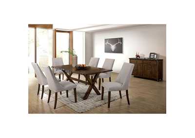 Woodworth Walnut Dining Table,Furniture of America