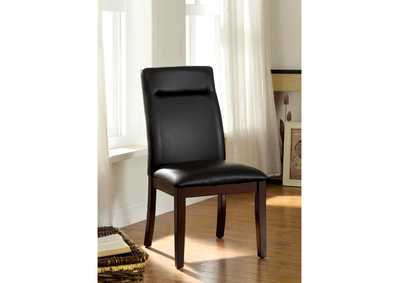 Lawrence Dark Cherry Side Chair [Set of 2],Furniture of America