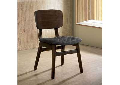 Shayna Walnut Side Chair [Set of 2],Furniture of America