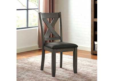 Cilgerran Gray Side Chair [Set of 2],Furniture of America