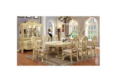 Wyndmere Vintage White Dining Table,Furniture of America