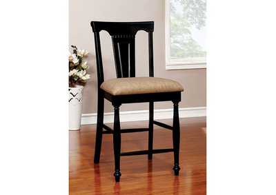 Image for Sabrina Black Counter Height Chair [Set of 2]