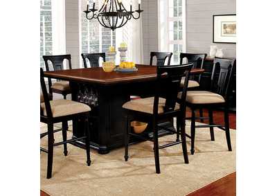 Sabrina Black Counter Height Table,Furniture of America
