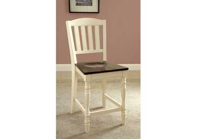 Image for Harrisburg Vintage White Counter Height Chair [Set of 2]