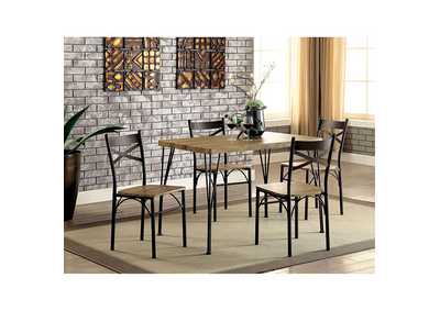 Image for Banbury Dark Bronze 5 Piece Dining Table Set