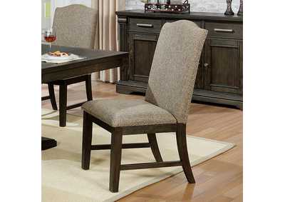 Faulk Espresso Side Chair [Set of 2],Furniture of America