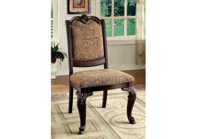Bellagio Brown Cherry Side Chair [Set of 2],Furniture of America