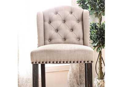 Sania Antique Black Bar Chair [Set of 2],Furniture of America