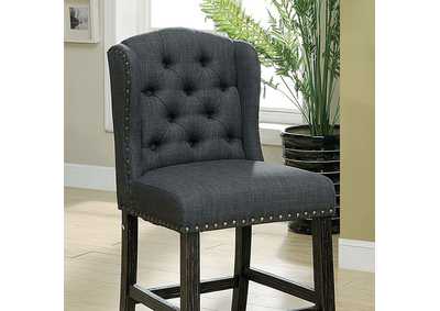 Image for Sania II Gray Counter Height Chair (2/Box)