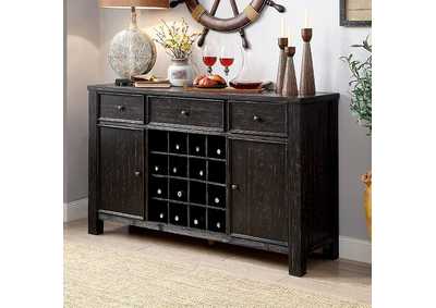 Sania Antique Black Counter Height Table,Furniture of America