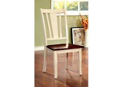 Dover Vintage White Side Chair [Set of 2],Furniture of America
