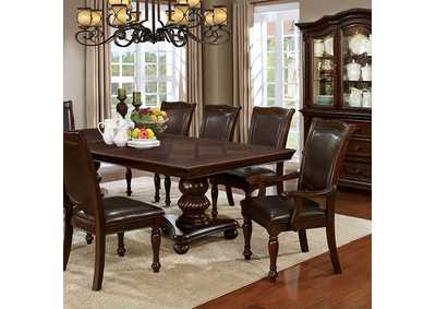 Alpena Brown Cherry Dining Table,Furniture of America