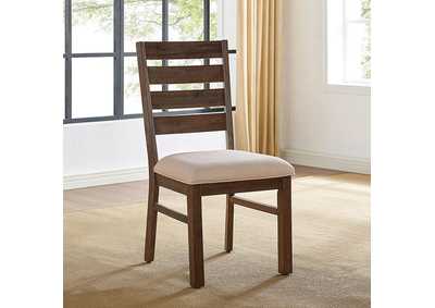 Lidgerwood Dark Oak Side Chair [Set of 2],Furniture of America
