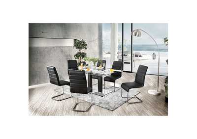 Richfield Black Dining Table,Furniture of America
