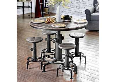 Image for Foskey Antique Black Counter Height Table