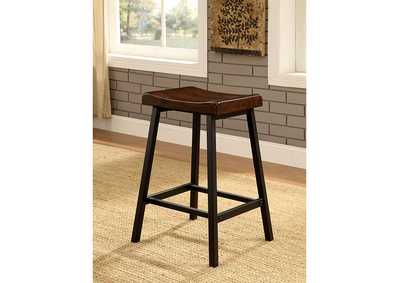 Image for Lainey Medium Weathered Oak/Black Counter Height Chair [Set of 2]