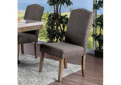 Bridgen Natural Side Chair [Set of 2],Furniture of America
