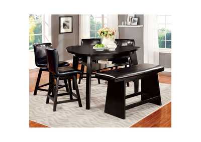 Hurley Black Counter Height Table,Furniture of America