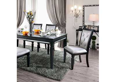 Alena Black Dining Table,Furniture of America