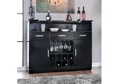 Alena Black Bar Table,Furniture of America