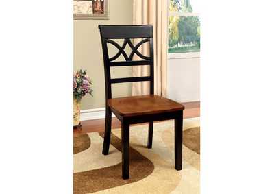 Torrington Black Side Chair [Set of 2],Furniture of America
