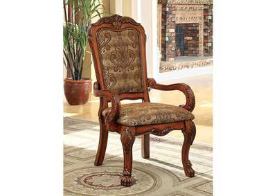 Medieve Antique Oak Arm Chair [Set of 2],Furniture of America