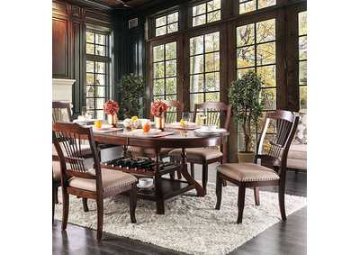 Jordyn Brown Cherry Dining Table,Furniture of America
