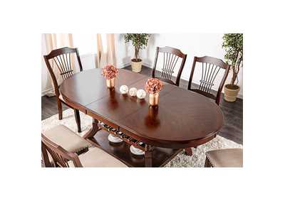 Jordyn Brown Cherry Dining Table,Furniture of America