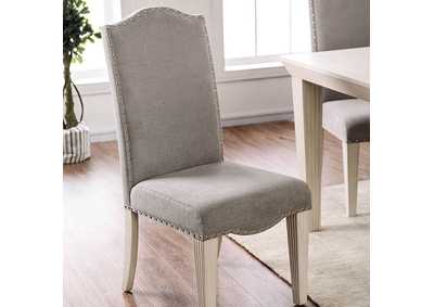 Daniella Antique White Side Chair [Set of 2],Furniture of America