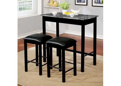 Image for Caldas Gray 3 Piece Counter Height Dining Set