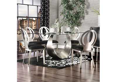 Orla Silver Dining Table,Furniture of America