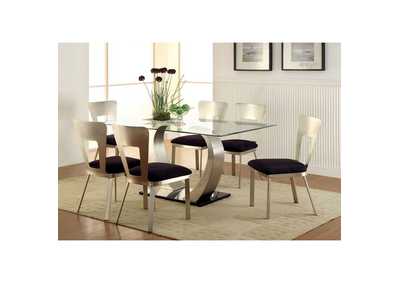 Nova Silver Side Chair [Set of 2],Furniture of America
