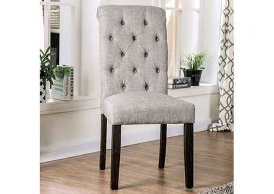 Alfred Gray Side Chair [Set of 2],Furniture of America