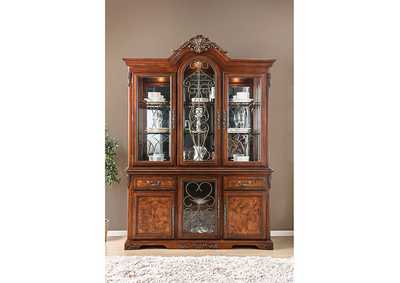 Image for Lucie Brown Cherry Hutch & Buffet
