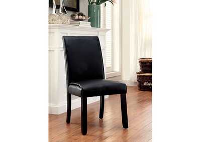 Gladstone Black Side Chair [Set of 2],Furniture of America