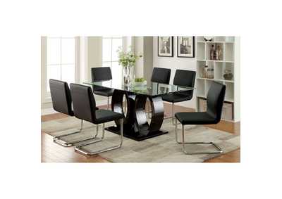 Lodia Black Dining Table,Furniture of America