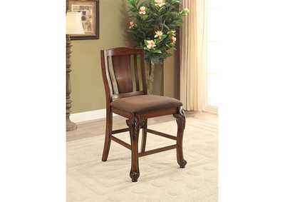 Johannesburg Brown Cherry Counter Height Table,Furniture of America